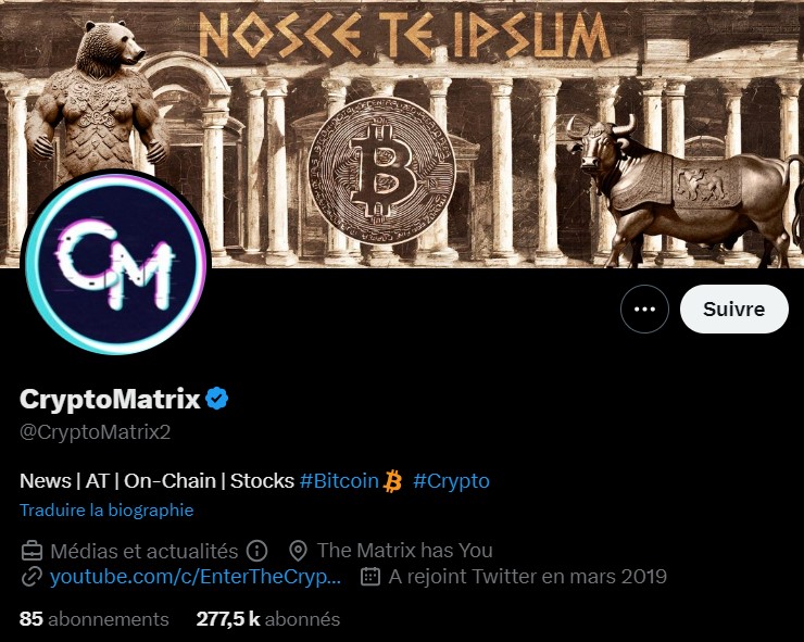 Enter The Crypto Matrix Twitter